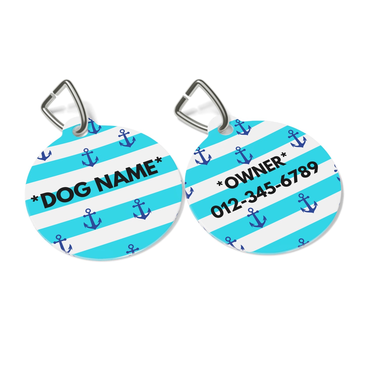 Custom Metal Dog Tag: A Water-Lover's Charm - swaggiwags