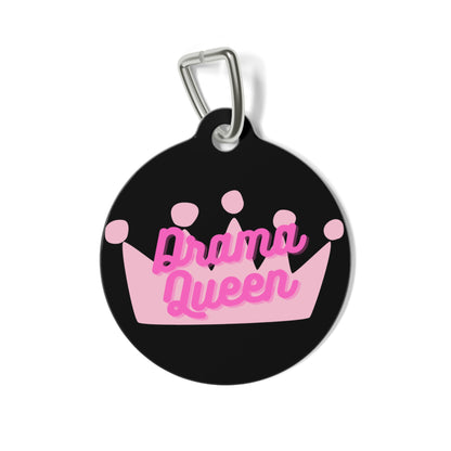 DRAMA QUEEN BK DOG PET TAG - swaggiwags