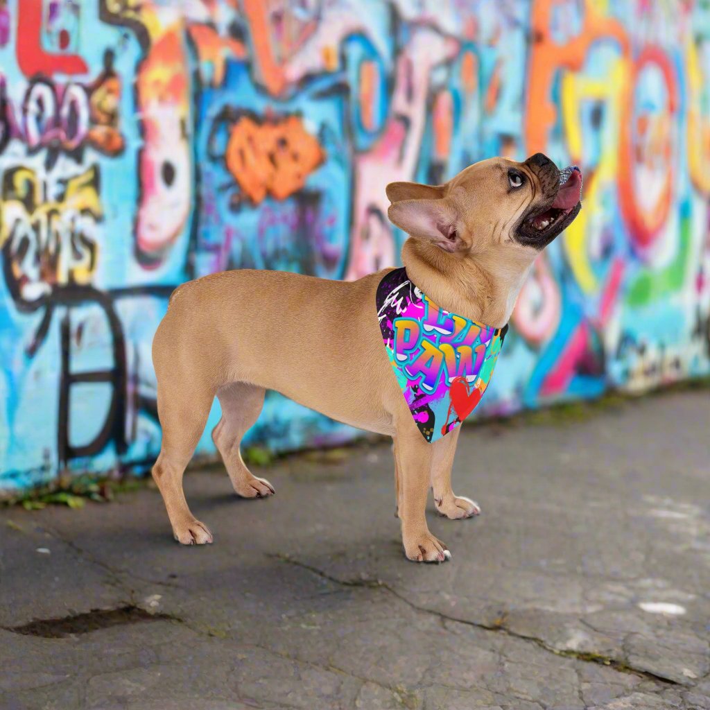 LUV PAW | GRAFFITI PET BANDANA