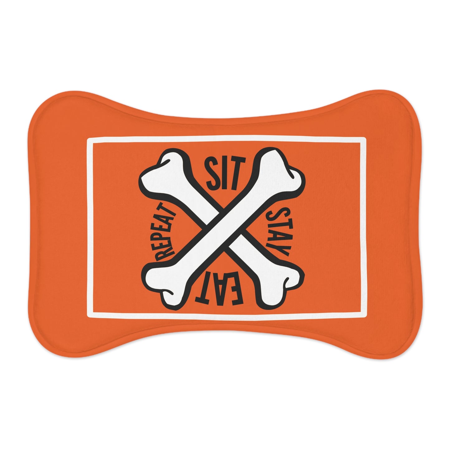 SIT, STAY, EAT, REPEAT DOG PLACEMAT - swaggiwags