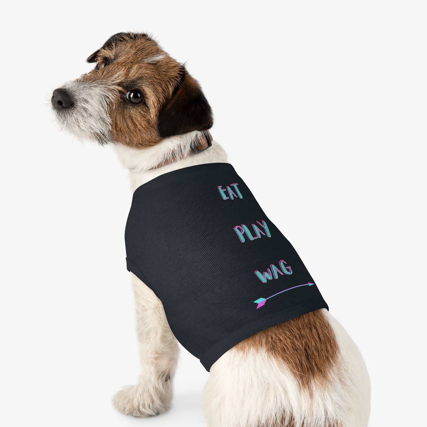 EAT, PLAY, WAG DOG PET SHIRT - swaggiwags