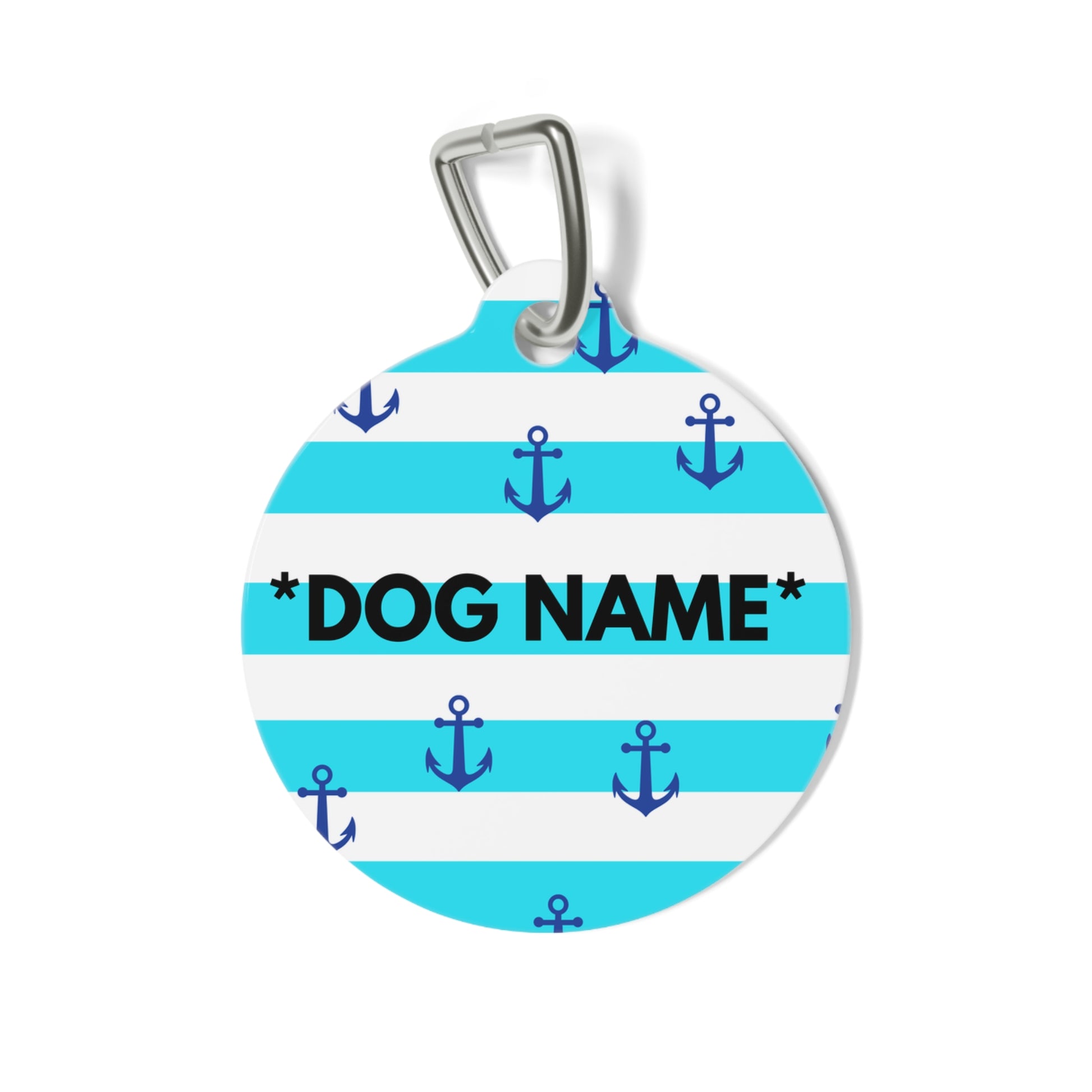 Custom Metal Dog Tag: A Water-Lover's Charm - swaggiwags