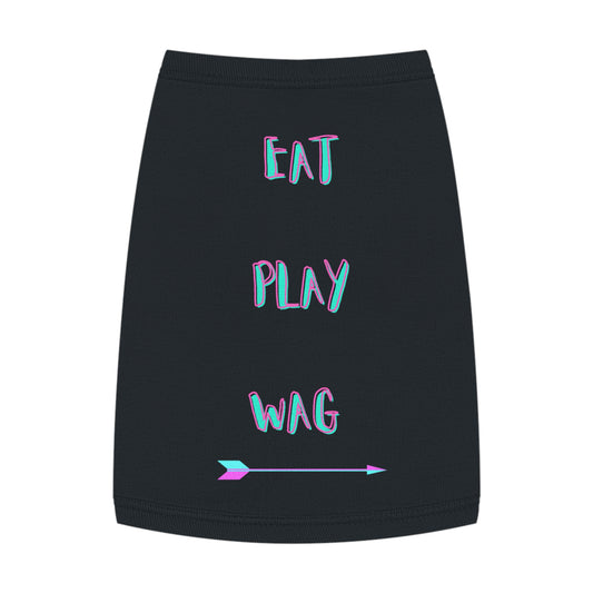 EAT, PLAY, WAG DOG PET SHIRT - swaggiwags