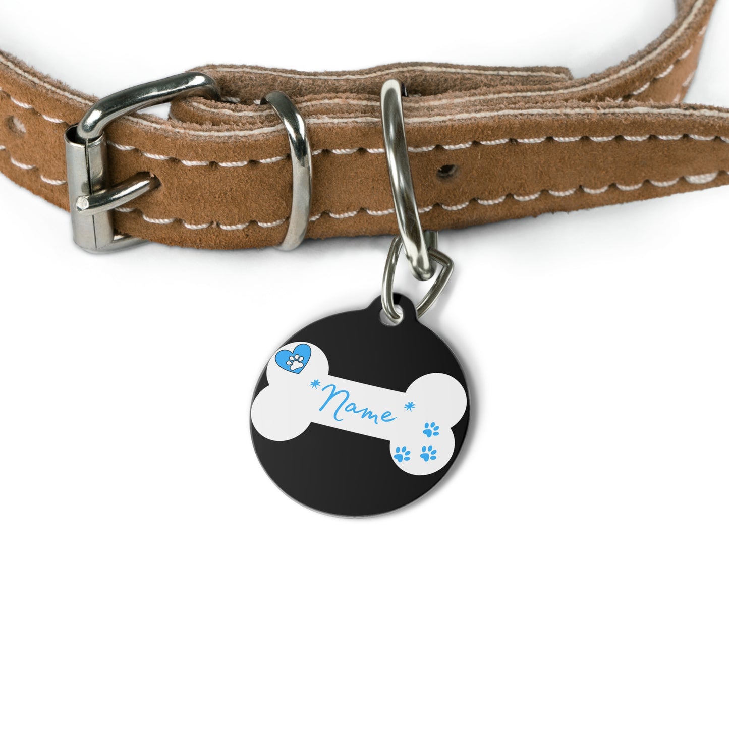 IT'S A BOY  | 1'' ROUND SOLID METAL DOG PET TAG - swaggiwags
