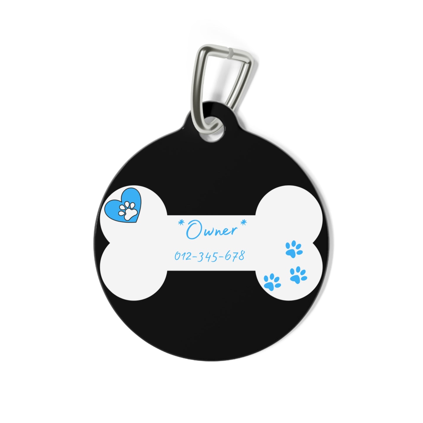 IT'S A BOY  | 1'' ROUND SOLID METAL DOG PET TAG - swaggiwags