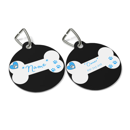 IT'S A BOY  | 1'' ROUND SOLID METAL DOG PET TAG - swaggiwags