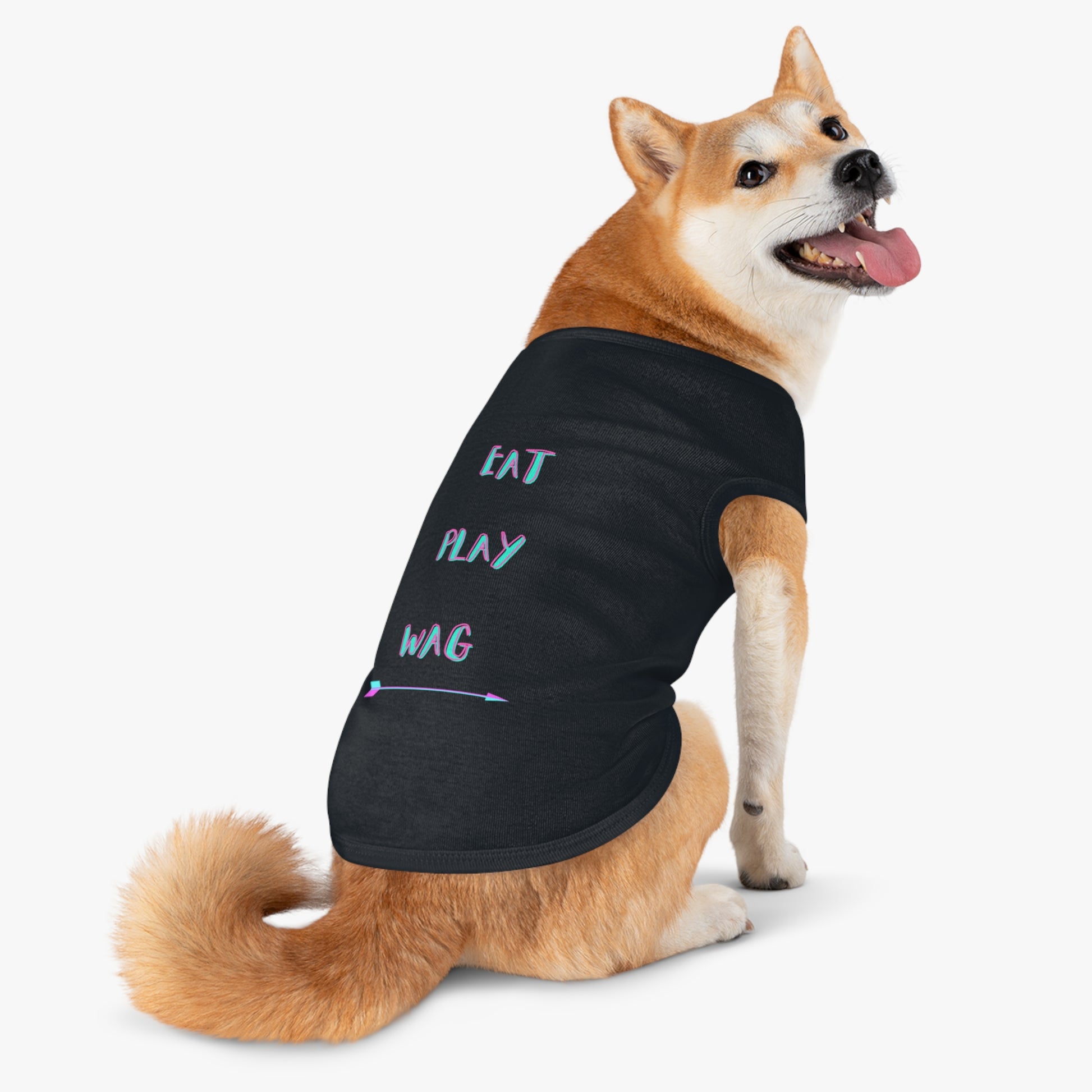 EAT, PLAY, WAG DOG PET SHIRT - swaggiwags