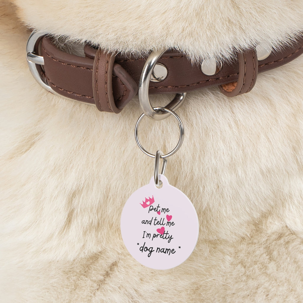 IM PRETTY DOG PET TAG - swaggiwags