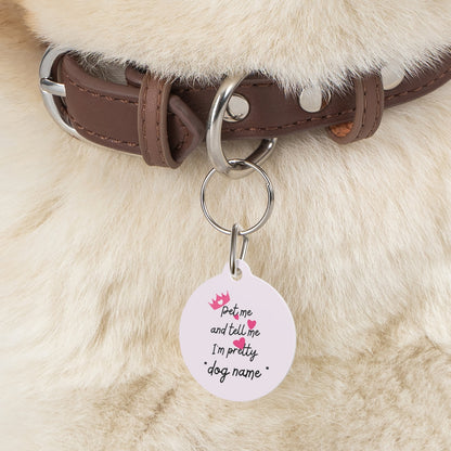 IM PRETTY DOG PET TAG - swaggiwags