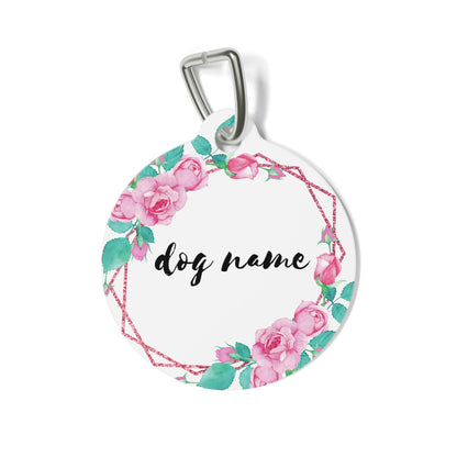 FLORAL DOG PET TAG - swaggiwags