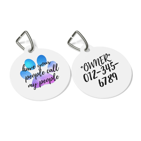 MY PEOPLE DOG PET TAG - swaggiwags