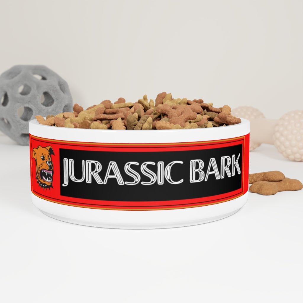 JURASIC BARK Ceramic Dog bowl - swaggiwags
