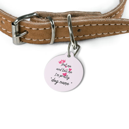IM PRETTY DOG PET TAG - swaggiwags