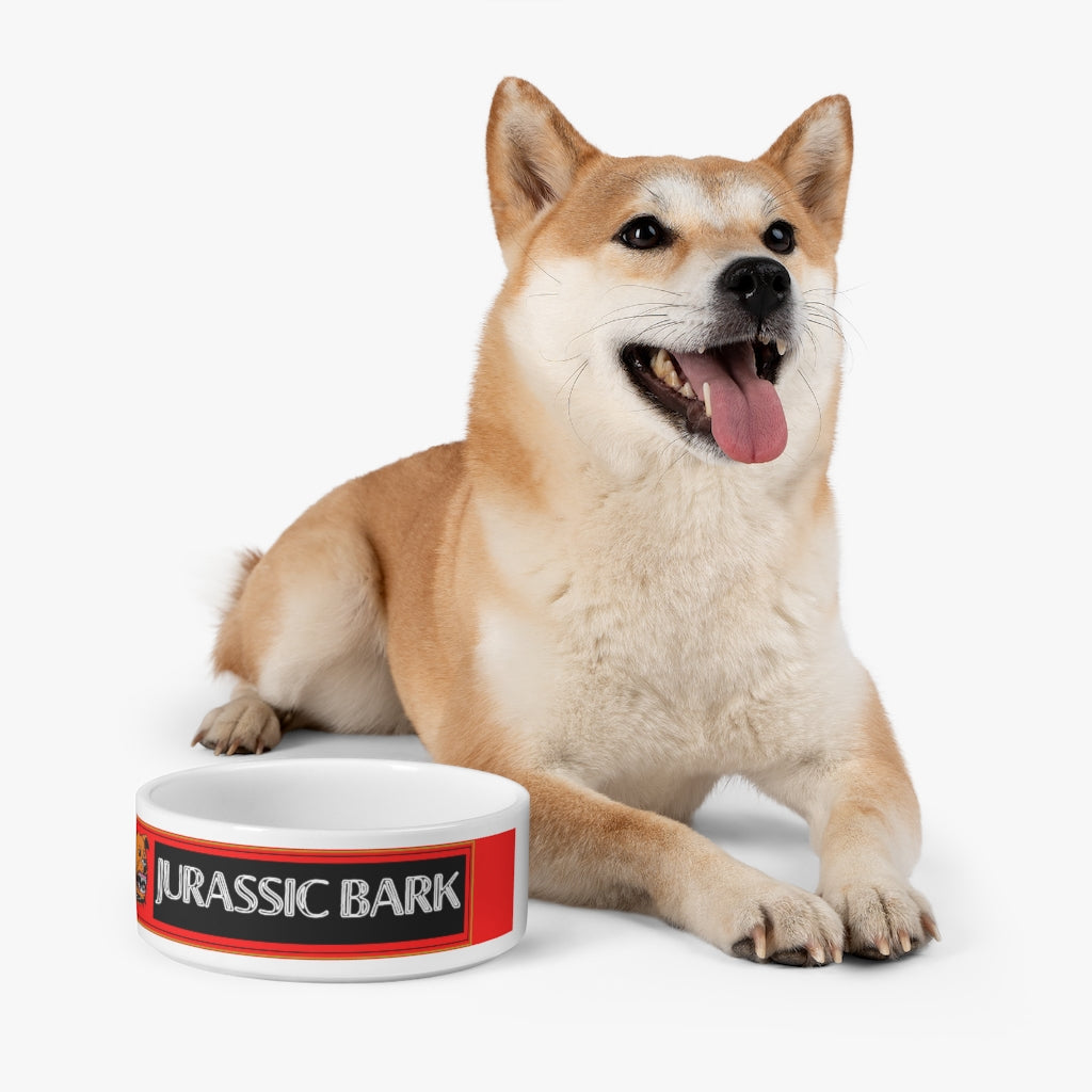 JURASIC BARK Ceramic Dog bowl - swaggiwags