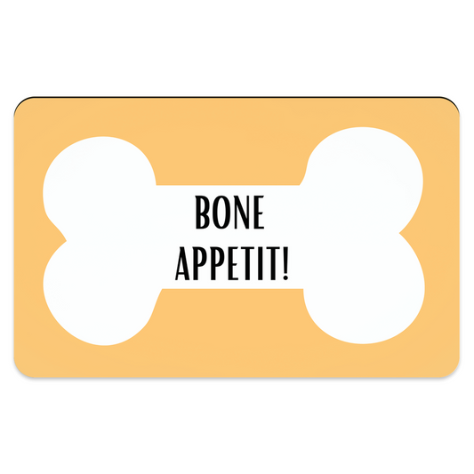 BONE APPETIT PET FOOD PLACEMAT - swaggiwags